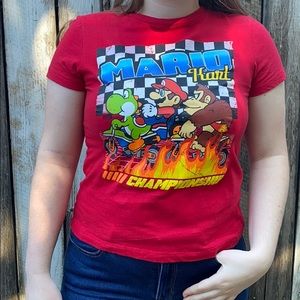 Mario Cart Crop Top Tee
